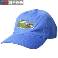 라코스테 Lacoste 유니 성인 빅 크록 트윌 조절 가능한 가죽 스트랩 모자 개요 532742