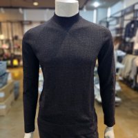 알레그리 남성 차콜 Merino 모크넥 니트 ARSW1D607CG