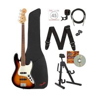 미국 펜더 베이스 Fender Player Jazz Bass Fretless Bundle with Gig Bag Stand t