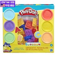 Play-Doh Fundamentals 글자 26가지 스탬퍼 도구와 6가지 색상의 플레이도우