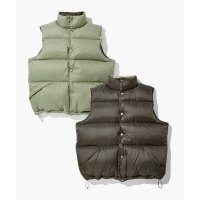 OUTSTANDING PACKABLE DOUBLE-SIDED DOWN VEST OLIVE 패커블 더블 사이드 다운 올리브