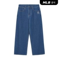 MLB 남성 베이직 와이드 데님팬츠 NY Indigo