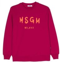 MSGM 엠에스지엠 23FW 키즈 니트 스웻셔츠 Fucsia F3MSJUSW023