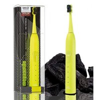 Megasmile Sonic Black Whitening II Sonic Toothbrush Yellow, electric toothbrush, with timer, activat