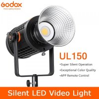 Godox-UL150 슈퍼 사일런트 LED 비디오 라이트, 팬 없는 새로운 열 분산 시스템 분리 시스템