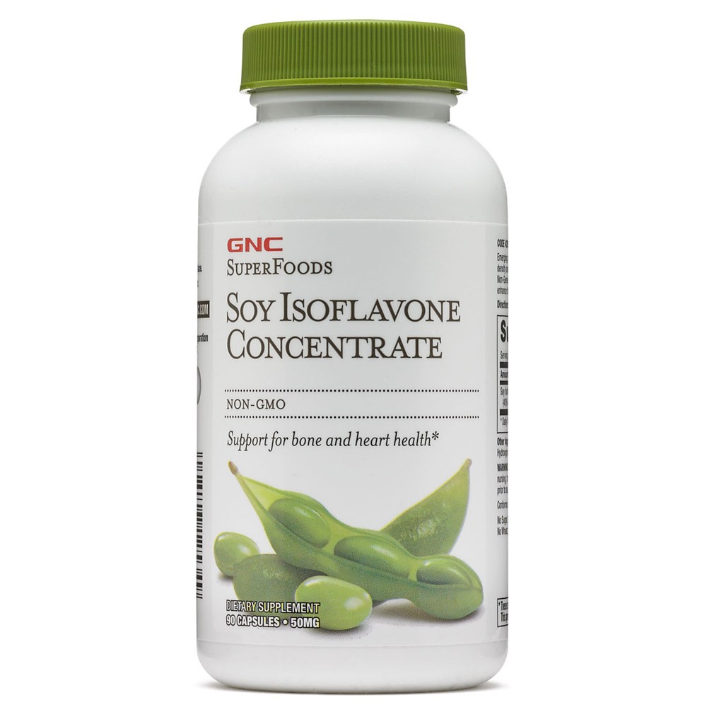 GNC 슈퍼 푸드 <b>소이 이소플라본</b> 컨센트레이트 50mg 캡슐  90정  1개