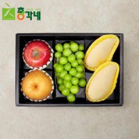 [총각네] 블랙라벨 사과 배 샤인머스캣 망고 혼합과일 선물세트 2.5kg