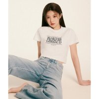 MARITHE FRANCOIS GIRBAUD W CLASSIC LOGO CROP TEE