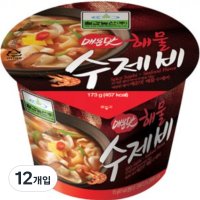 칠갑농산 해물수제비 매운맛 173g 16개