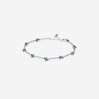 W 판도라 스파클링 파베 바 브레이슬릿 스털링 W Pandora Sparkling Pave Bar Bracelet Sterling