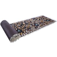 대형 자갈 발지압매트 베란다 마사지 매트 바닥 산책-40 x 고밀도 150CM