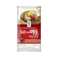 청정원 화끈하게 매운 비빔냉면 420g 2인분 여름별미 간편식