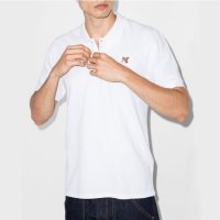 MAISON KITSUNE 폭스 헤드 PK 반팔 셔츠 P100 FU00203KJ7007