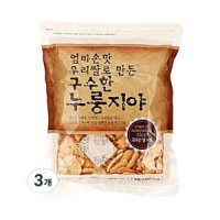 바른들식품 엄마손맛 우리쌀로 만든 구수한 누룽지야 1kg 3개 one option