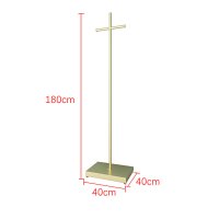 골드 스탠드 철제 행거 옷가게 옷걸이 튼튼한 선반 행거 나노골드높이170cm