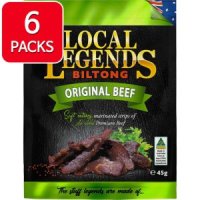 Local Legends Biltong Orignal 로우컬 레전즈 빌통 오리지널 소고기 비프 육포 호주 45g 6팩