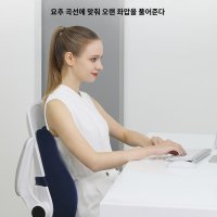 허리받침대 허리디스크 척추 교정 방석 쿠션 차목쿠션