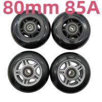 스케이트 휠 80x24mm 롤러 로트 당 4 바퀴 베어링 85A 608RS