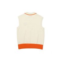 말본 골프 배색 포인트 슬리브리스 니트 OFF WOMAN Collar Point Knit Vest