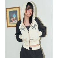 NASTY FANCY CLUB NF 플루터 후드 집업 CHARCOAL FLUTTER HOOD ZIP-UP F22ZA934