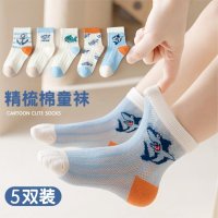 Boy socks summer thin mesh cartoon sock children mesh breathable cotton sokken toddler chaussette en