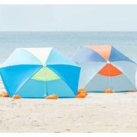 파라솔 우산 1초 접이식 경량 휴대용 낚시 해변 비치