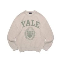 YALE UNIVERSITY EMBLEM CREWNECK KNIT