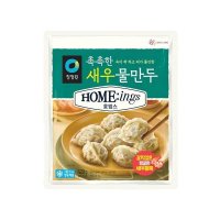 청정원 야식 청정원 호밍스 촉촉한 새우물만두 420g 별미 술안주 혼술 자취 캠핑 간식 도시락 체중조절