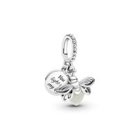 Pandora 판도라 Jewelry 어둠 속 반딧불 덩굴 참 여성 목걸이 팔찌 스털링 유리 One Size Pack of 1