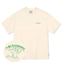 FILLUMINATE 오버핏 서프 도지 티셔츠-크림 Overfit Surf Doggy T-Shirt-Cream T-Shirt M