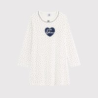 쁘띠바또 PETIT BATEAU 여아 하트 패턴 파자마 원피스