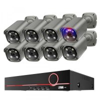 Wholesale Price Two Way Audio Color IR Night Vision 8 channel wired surveillance system 4k cctv secu