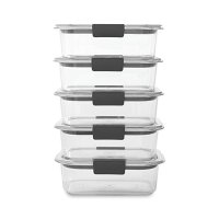 Rubbermaid Brilliance BPA 푸드 저장 용기 5세트 3 2 Cup