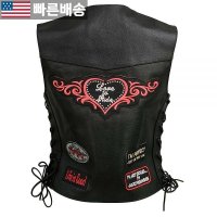 3X Large - EVENT LEATHER 여성용 Love to Ride 가죽 오토바이 패치 ELL4900