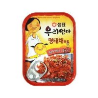 제이큐 통조림 일반참조림 샘표 명태채볶음50g X 2매입