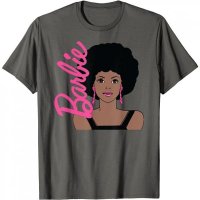 영화 바비 코스튬 코스프레 티셔츠 의상 P91 Barbie Afro Barbie Portrait T-Shirt