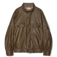 파르티멘토 PARTIMENTO 비건 레더 유틸리티 오버핏 블루종 Vegan Leather Utility Overfit Blouson M