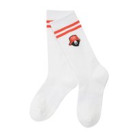 골든베어 Jacquard Logo Stripe Socks for women G6LAX23071ORX