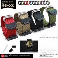 카시오호환 G-SHOCK 고급 나일론 캔버스 교체 금속 가죽 GA110 DW 시계 스트랩 조절