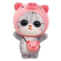 고양이 냥이 양모펠트 니들펠트 DIY 키트 만들기 공 -N