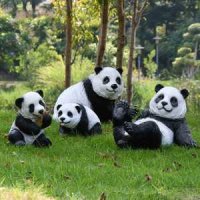 팬더 조형물 판다 모형 장식품 동물원 유치원 가드닝