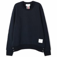 L SIZE 1 95 전후 - 톰브라운 THOM BROWNE 센터백 스트라이프 루프백 니트 져지 맨투맨 MJT085A