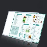 LED전광판 크리스탈 아크릴 포토 프레임 포스터 라이트 박스 슬림 마그네틱 레스토랑 메뉴 보드 벽