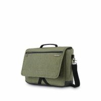 Samsonite 샘소나이트 Messenger Bag Travel Carry On Green Canvas