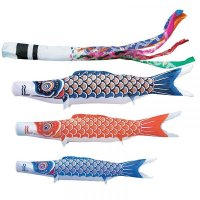 King Seal Carp Streamer Garden Garland 세트 워터 백 1 5m Koi 3 New Saten 일본 전통 문화 Koinobori