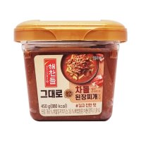 해찬들 그대로 끓여먹는 차돌 된장 4개 450g