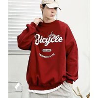 205069 MODERMENT 바이시클 오버사이즈 맨투맨 와인 Bicycle Oversize Sweatshirt Wine