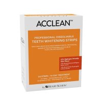 Acclean 10 과산화수소 치아 미백 스트립 28가지 트리트먼트를 위한 용해 가능한 56개의 1박스 USA 미국