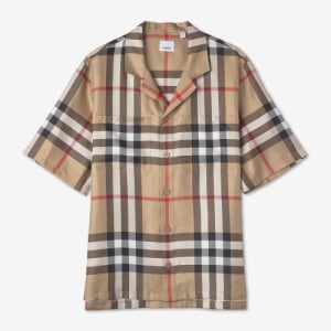 [버버리] 빈티지 테크 실크 셔츠 - 베이지 / 8050279 8050279SS23