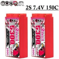 4V Shorty 배터리 150C 5300mAh XT60 딘 T 플러그 RC 자동차 레이싱 보트 탱크 LIpo CODDAR-2S 7